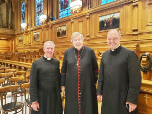Cardinel-Pell-with-Fr.-Berg-and-Fr.Richard-McDonald-July-1-2022-at-St.-Patricks-seminary-300x225